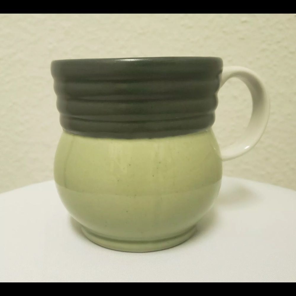 Vintage Pfaltzgraff Green Coffee Mug Tea Cup